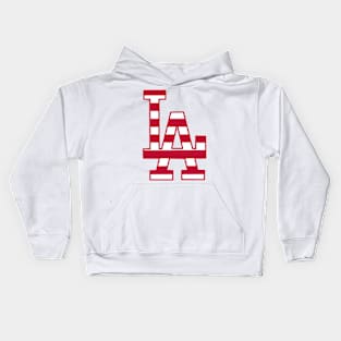 United States Independence Day Letter LA Kids Hoodie